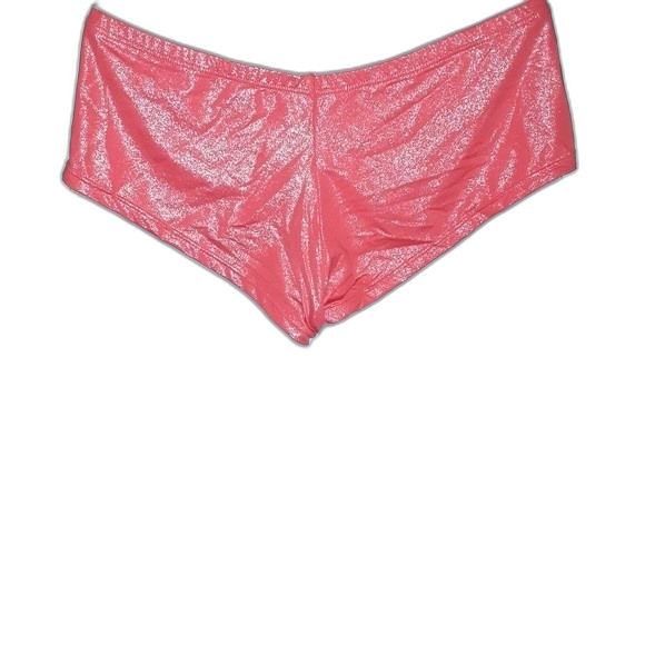 Youmita Red Shimmery 34C Plunge Bra & Medium Hipster NWT - Picture 7 of 8